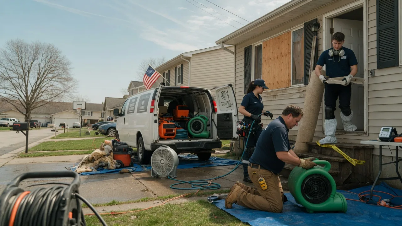 Water Damage Restoration in Muddy, IL near me
